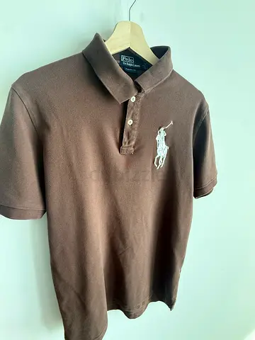 Vintage Polo Ralph Lauren Big Pony Polo Shirt Brown Size L