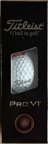 I’m selling a single sleeve (3-pack) of Titleist Pro V1 golf balls.