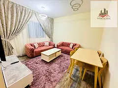 Sharjah, Al Nabaa Second occupancy, one bedroom, living room, kitchen, and two bathrooms. Price incl