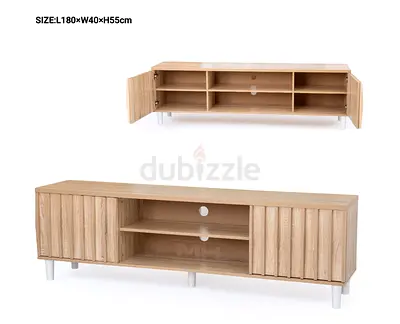Oak TV Media Unit with Storage - 180cm