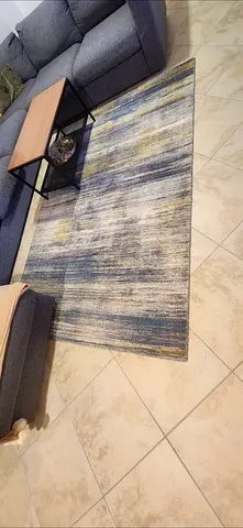 Used Modern Blue-Gray Area Rug - Good Condition