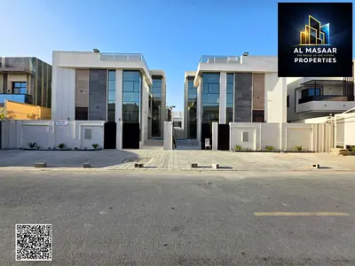 A unique opportunity at an attractive price and with no annual fees: Own a villa for sale in Ajman, first occupancy, freehold, super deluxe finishing, excellent location near services.