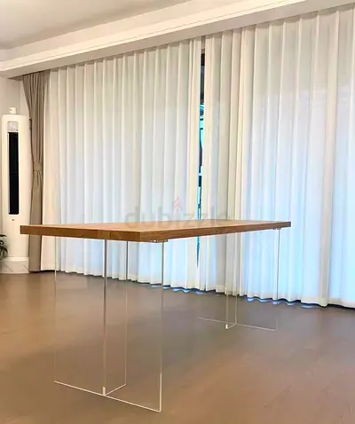 Solid Wood Dining Table  - Light Oak Finish