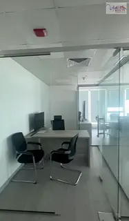Furnished Canal View Office | Churchill Executive | High-Floor Business Bay