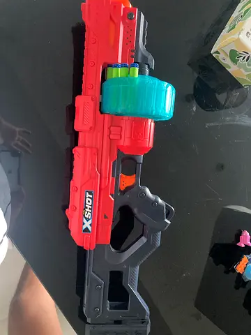 Red and Black Foam Dart Blaster (XShot-style) - Good Condition