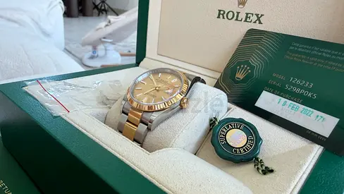 Rolex Datejust 36 Two-Tone Oyster Perpetual with Box and Papers 126233 from 2022
