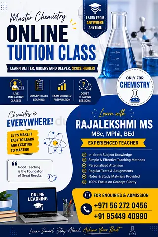 Home Tuion for Chemisty