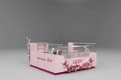 Elegant Jewelry Kiosk
