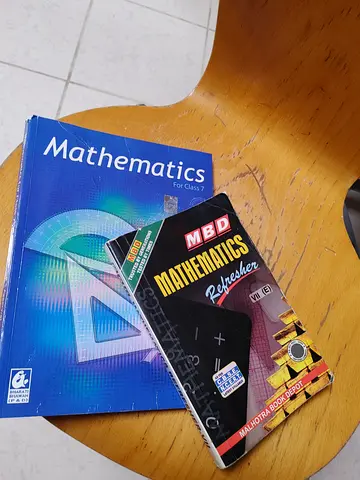 Set of two school mathematics textbooks class 7 cbse