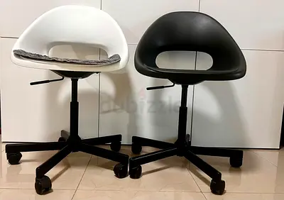 IKEA Swivel Chair, 7 white + 1 black available
