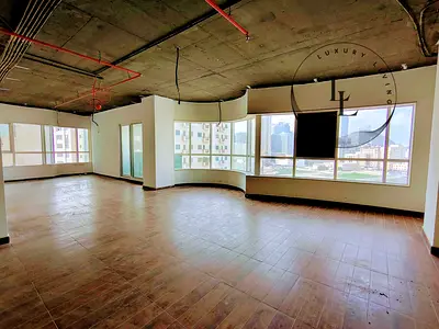 Lavish office is available in 140k at prime location Al Majaz 3 area.