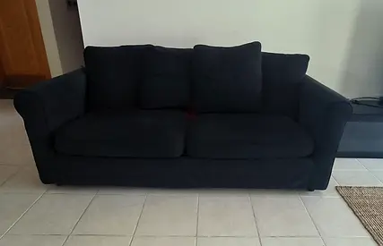 Black Sofa Bed with Mattress