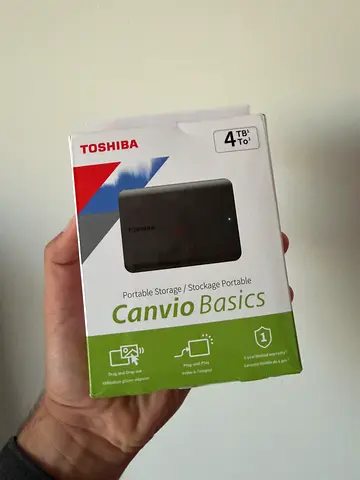 Toshiba Canvio Basics 4TB Portable External Hard Drive USB 3.0 Black - HDTB540XK3CA