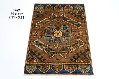 3x4 ft 89 x 119 cm Authentic Hand-Knotted afghan wool Rug carpet door mat rug small carpet rug