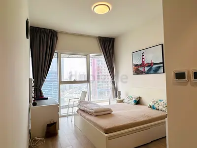 Ikea double bed frame with storage and mattress and 1 side table - good condition