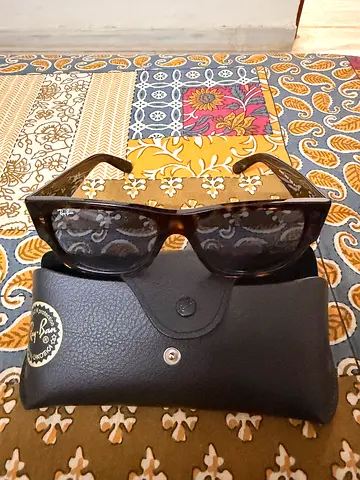 Ray-Ban-style 2026 Black Tortoiseshell Sunglasses with Case with under warrenty