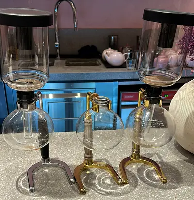 Vintage-style Siphon / Vacuum Coffee Makers - Set of 3