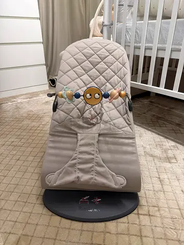 BABYBJORN Bliss Woven Baby Bouncer - Sand Grey