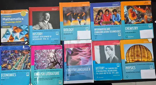 Collection of Pearson Edexcel and Oxford IGCSE Student Books