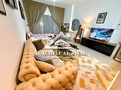 For monthly rent in al mamsha, a new studio, all bills included.