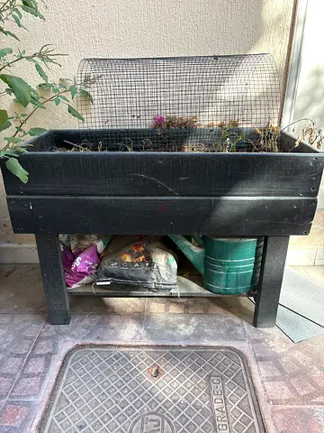 Small Wooden Raised Planter / Potting Bench (Used)