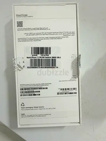 Apple iPhone 17 Pro Max 256GB Deep Blue