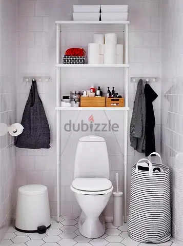 Bathroom rack over the toilet storage