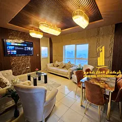 Two-bedroom apartment with a living room, fully furnished with new furniture, available for monthly