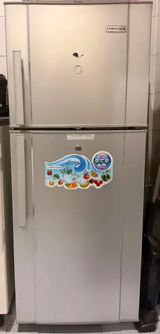 Silver Eurostar Top-Freezer Refrigerator - Good Working Condition