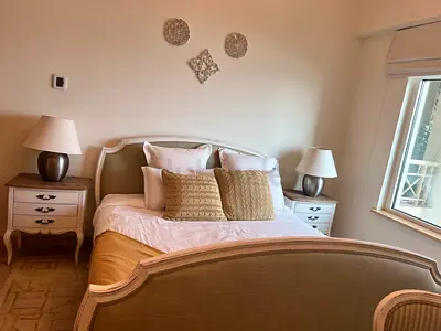 King Size Vintage Style Bed with Matching Nightstands, chest of drawers and desk