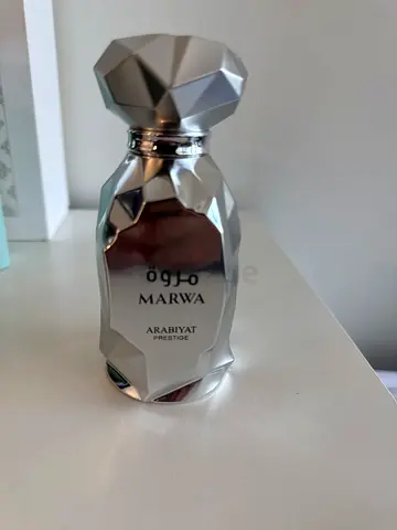 Marwa by Arabian Prestige perfume- 100ml silver bottle (used)