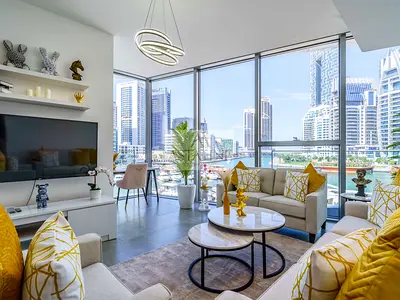 Lavish 2BR with Balcony | Full Marina View