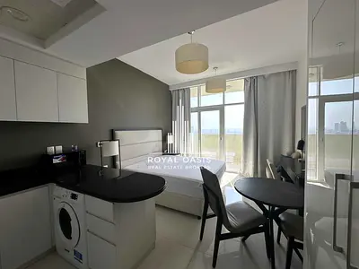 Furnished Studio | Balcony | Pool & Skyline Views