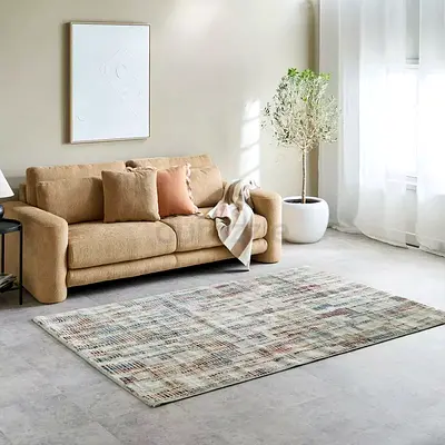 Light Neutral Modern Area Rug — 160x230cm (Approx.)