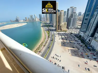 HOT OFFER _ SEA VIEW LAVISH 1 BHK _ 45K IN 4 CHQS _ PARKING FREE _ GYM SWIMMING POOL FREE