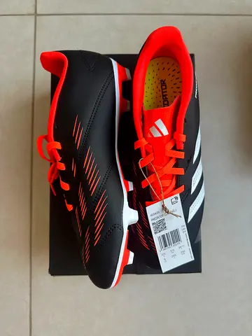 New Adidas Kids Football Adidas Predator Boots (Size 38 and 2/3) - Black/Orange