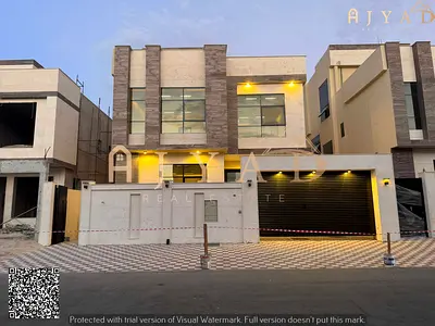فيلا فاخرة للبيع في الياسمين عجمان | 3200 قدم | 3900 قدم بناء | دورين وروف | 5 غرف نوم ماستر | مطبخ إيطالي | السعر 1,870,000 درهم شامل التكييف