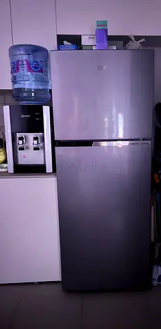 Used Beko Top-Freezer Refrigerator - Silver, Good Condition