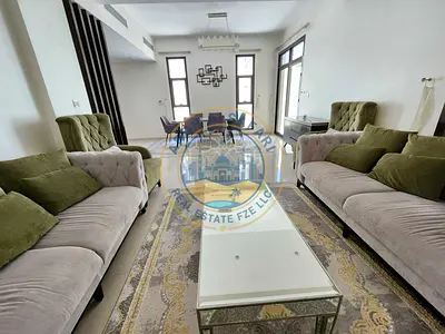 Fully Furnished 3BR Villa with Maid Room Only 130K in Nasma Residence