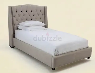 Brend New high quality fabric luxury single Size 90×200 bed with spring Matress Available