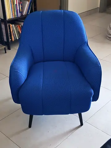 Blue Upholstered Armchair
