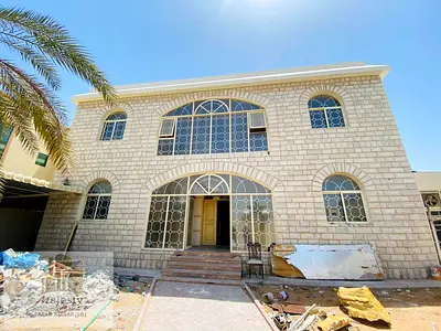 A villa for sale in Al-Ramtha under maintenance, with a land area of 10,000 square feet. The villa consists of two floors and a two-story annex. The v
