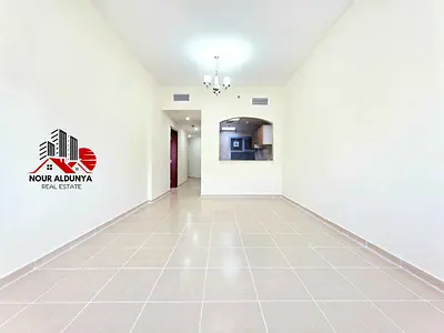 MONTHLY PAYMENTS - 12 CHEQUES - READY TO MOVE - SPACIOUS 1BHK WITH BALCONY RENT 44K - FAMILY BUILDING - CAR PARKING FREE - CLOSE TO NMC HOSPITAL