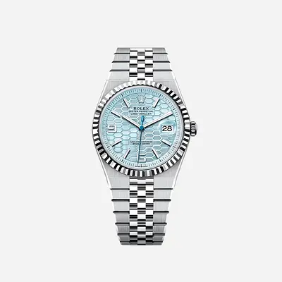 Rolex Oyster Perpetual Datejust Stainless Steel Jubilee Bracelet - Ice Blue Dial
