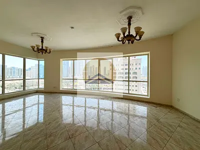 Panoramic View| HOT OFFER ONE MONTH FREE | Chiller Ac Free | Gym Pool | Luxury 3BHK | with Master BR | Built in Wardrobes| Store | At Al Majaz 3