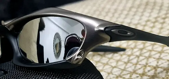 Oakley Splice Metal Frame Matte Black w/ Mirror Iridium Polarized Lens