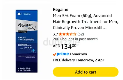 Regaine Men 5% Foam (60g) - Brand New, Sealed