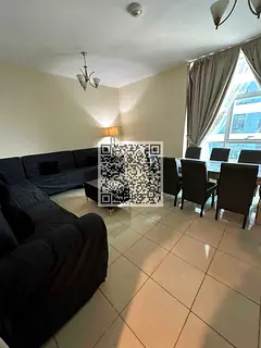 FURNISHED 2BHK AVAILABLE FOR RENT IN ORIENT TOWER AJMAN FULL SEA VIEW