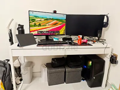 IKEA Computer Desk 142x50cm 2 drawers