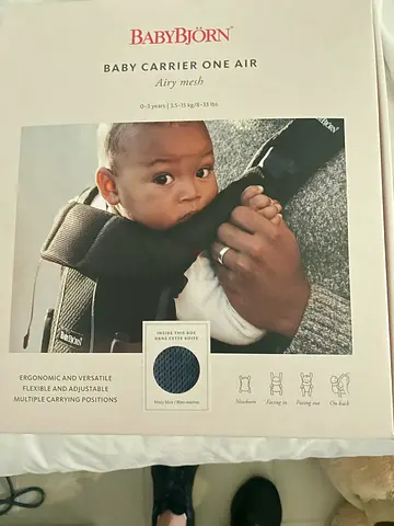 Brand new BabyBjörn Carrier One Air, 3D Mesh, Grey – Ergonomic Carrier with Soft Mesh, Front  Back
